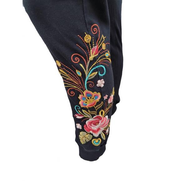 NEW JOHNNY WAS women's shula french terry jogger in black - Picture 2 of 2